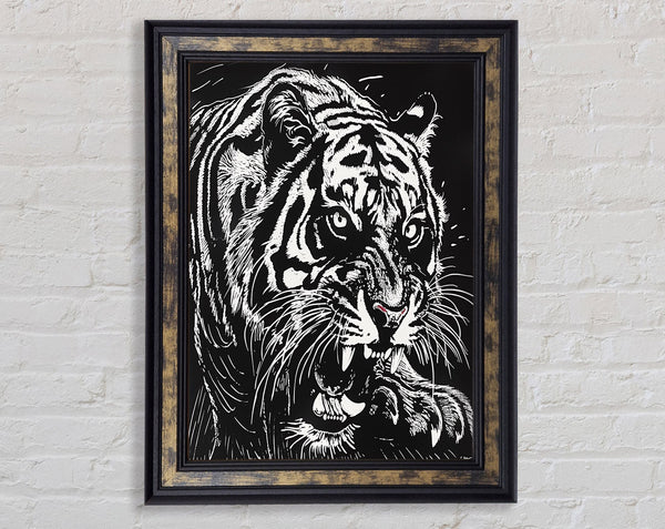 Lino Tiger Print