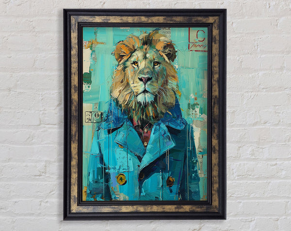 Lion In A Blue Coat