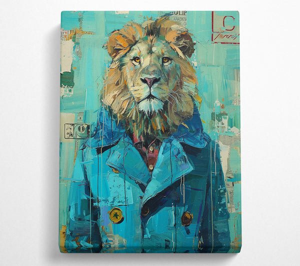 Lion In A Blue Coat