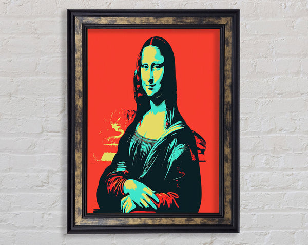 Mona Lisa On Red