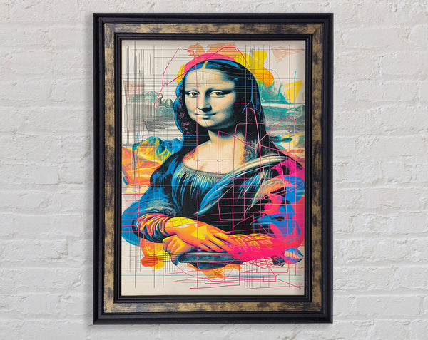 Mona Lisa Pop Art Lines