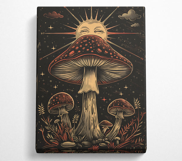 Mushroom And Moon