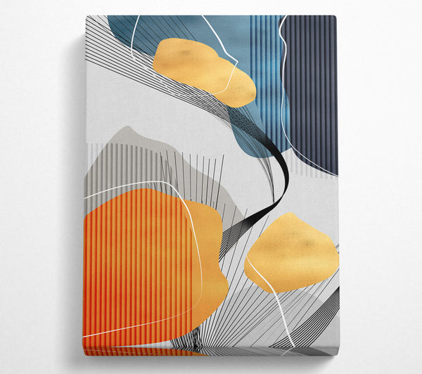 Orange And Blue Abstrac6Y