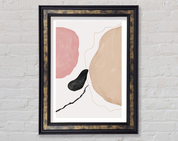 Pink And Beige Abstract Pattern