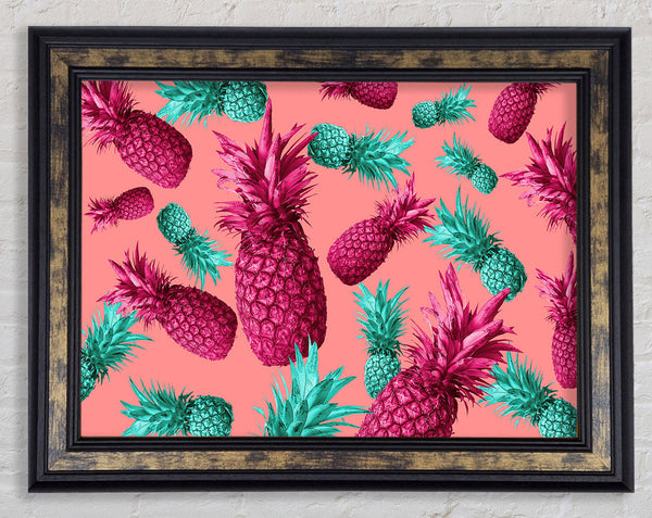 Pink And Green Pineapples