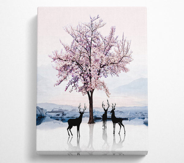 Pink Blossom Deer