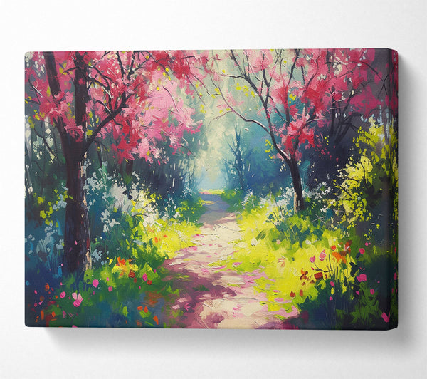 Pink Blossom Forest