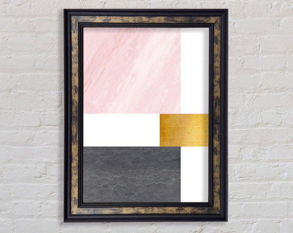 Pink To Grey Squares