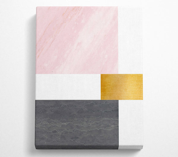 Pink To Grey Squares