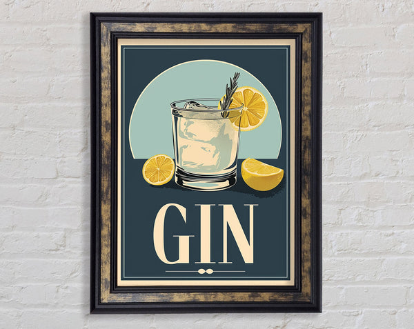 Retro Gin Poster