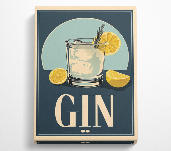 Retro Gin Poster