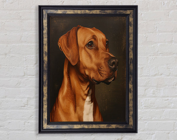 Rhodesian Ridgeback Oil Painting