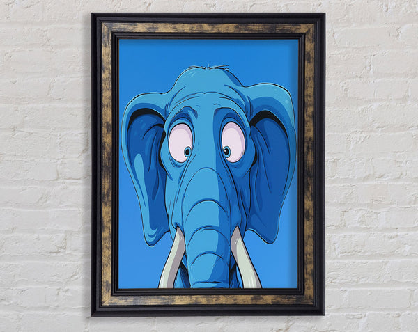 Shocked Blue Elephant