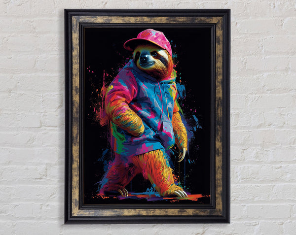 Sloth Colourful Hoodie