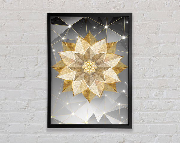 Sparkly Gold Flower