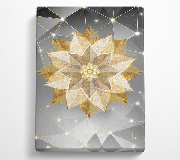 Sparkly Gold Flower