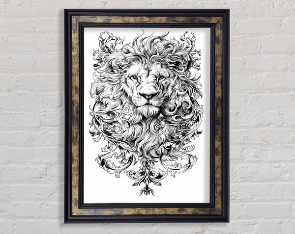 Swirls Ornate Lion