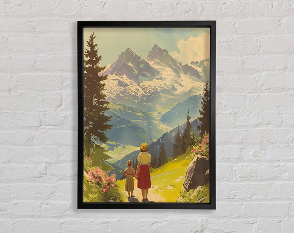 Travel Poster Mountains