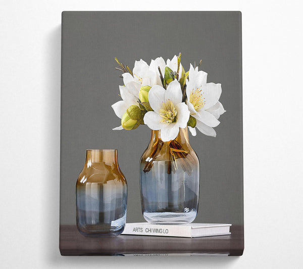 Vase On White Book