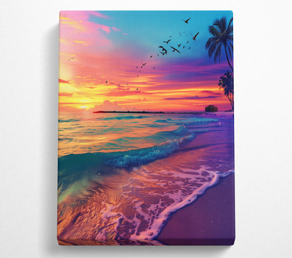 Vibrant Skies Beach