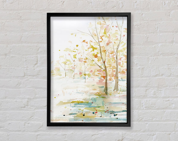 Watercolour Pastel Trees