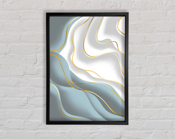 Wavy Gold Lines