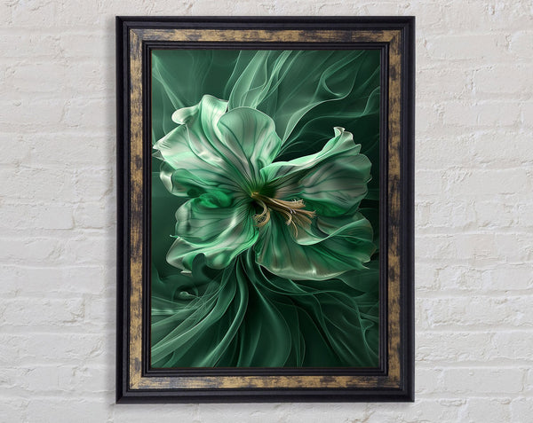 Walnut And Green Flower Flow