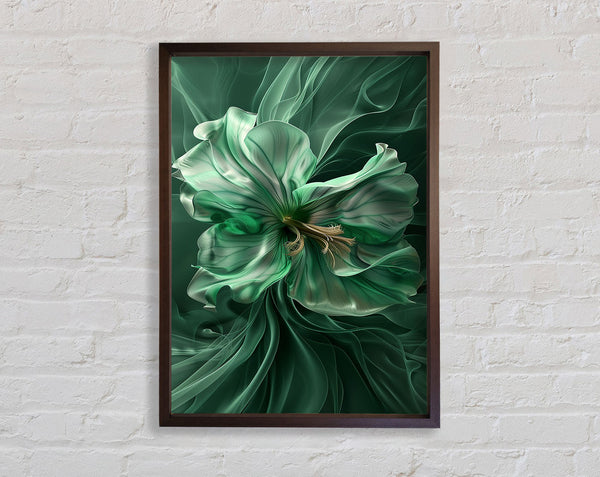 Walnut And Green Flower Flow