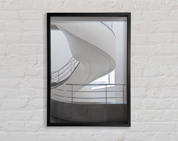 White And Grey Spiral Staircase