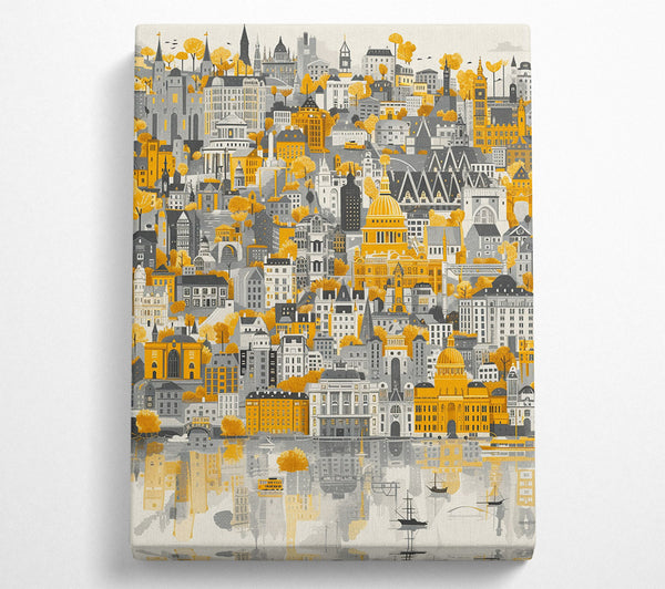 White And Yellow City