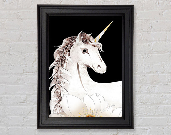 White Unicorn With Black