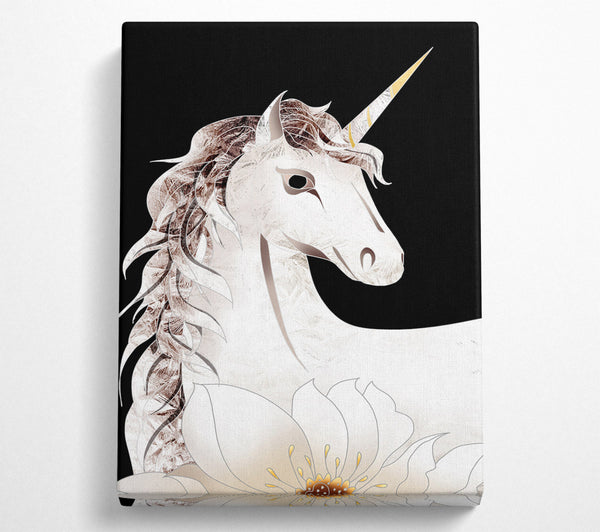 White Unicorn With Black