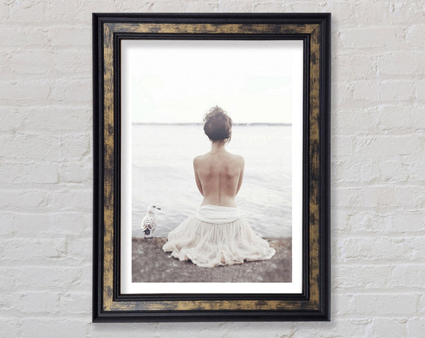 Woman Looking Out To Sea