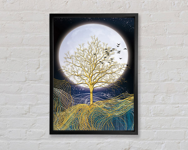 Yellow Tree Moonlight