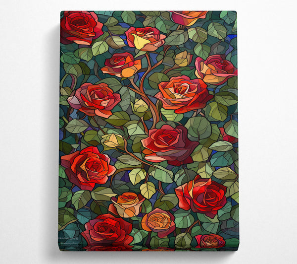 Stained Glass Roses