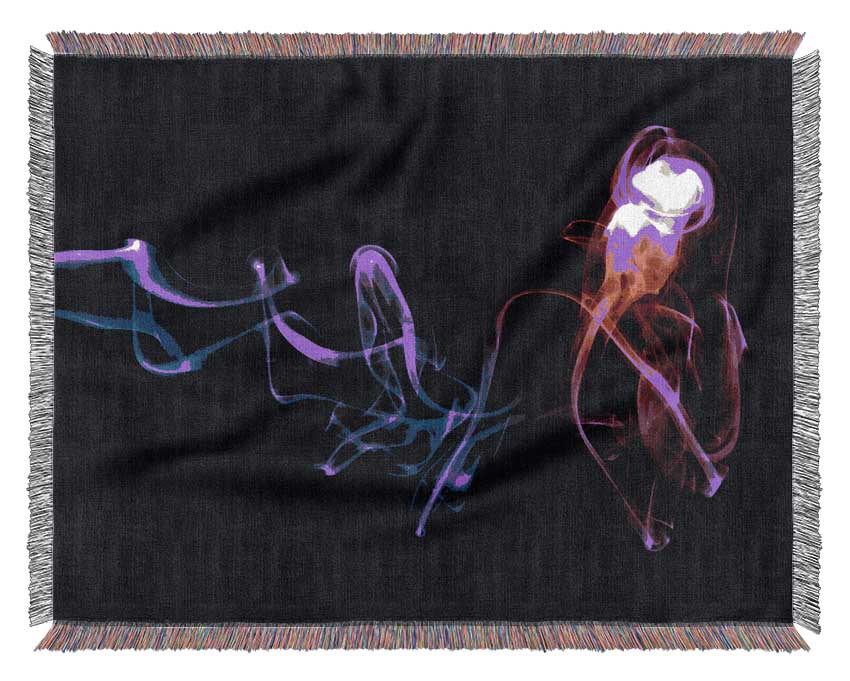 Abstract Smoke Woven Blanket