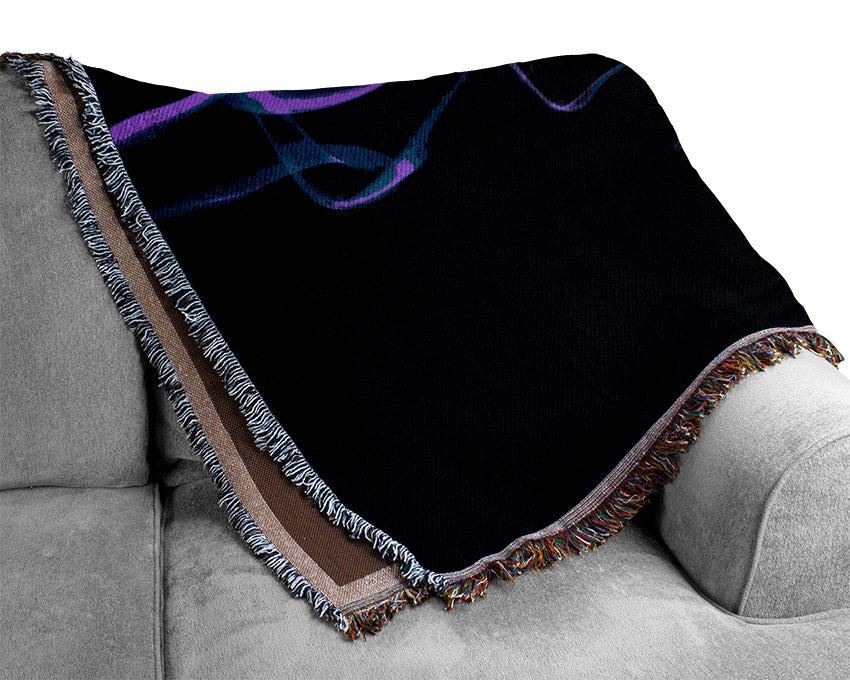 Abstract Smoke Woven Blanket