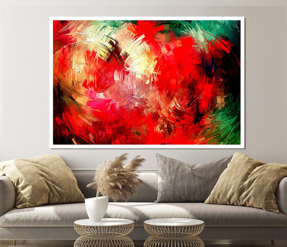 Abstract Swirl Design Print Poster Wall Art