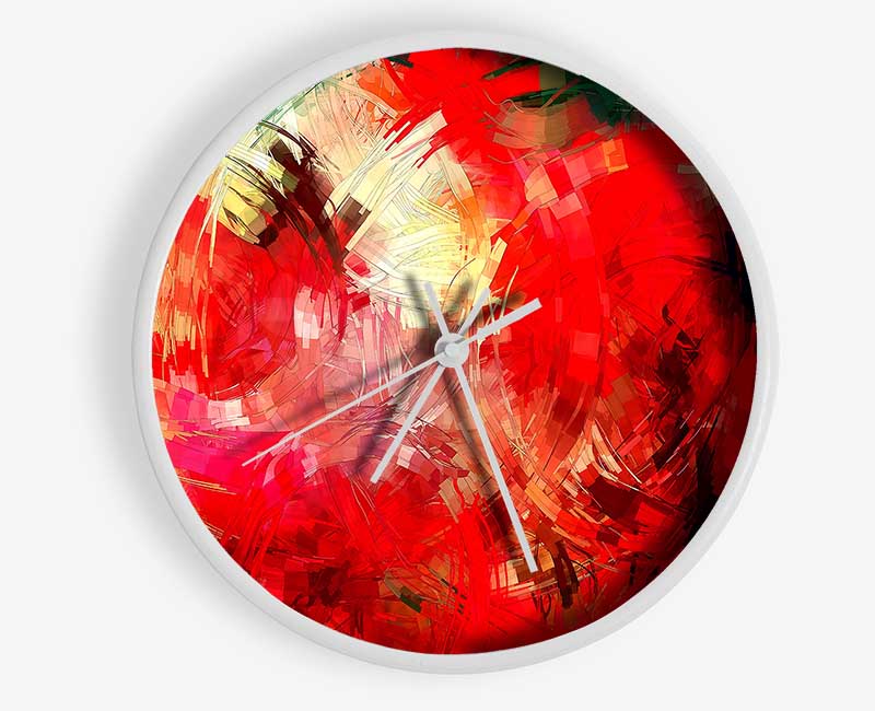 Abstract Swirl Design Clock - Wallart-Direct UK