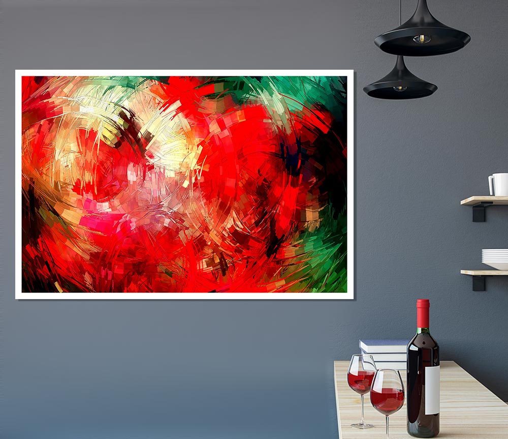 Abstract Swirl Design Print Poster Wall Art