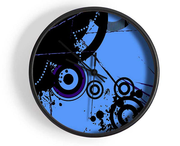 Melting Circles Clock - Wallart-Direct UK