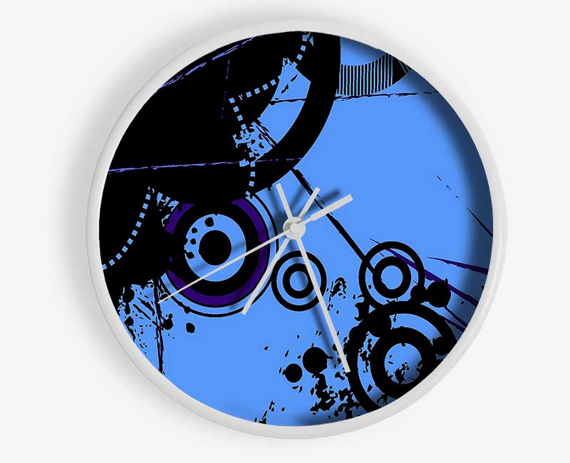 Melting Circles Clock - Wallart-Direct UK