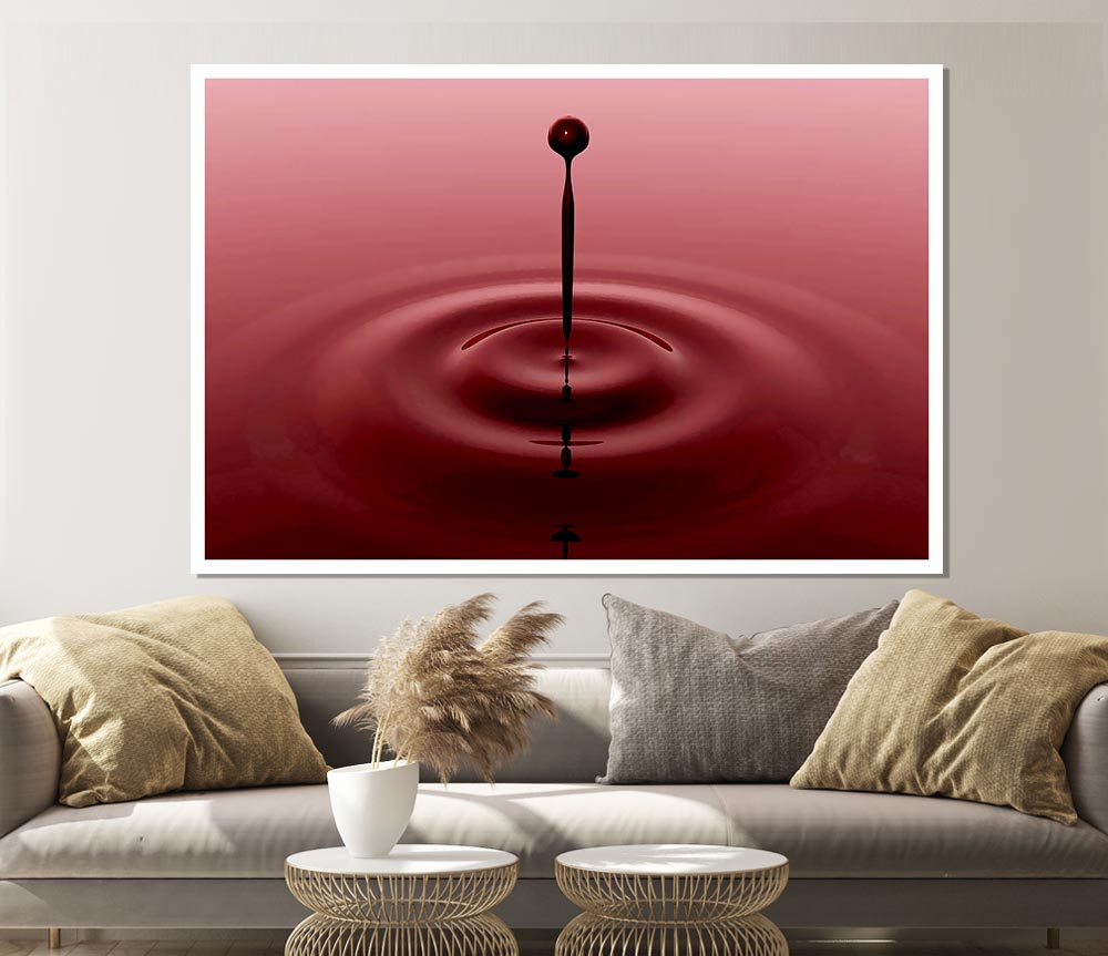 Attention Droplet Print Poster Wall Art