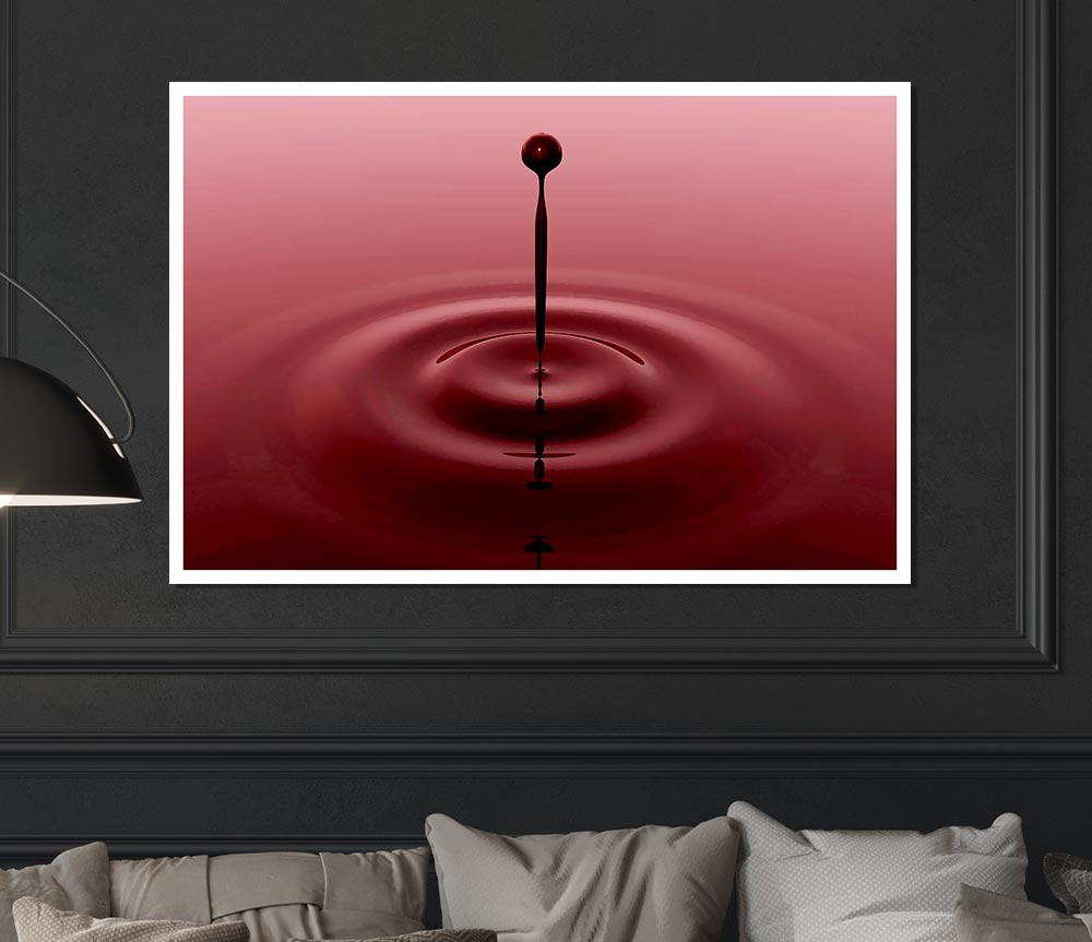 Attention Droplet Print Poster Wall Art