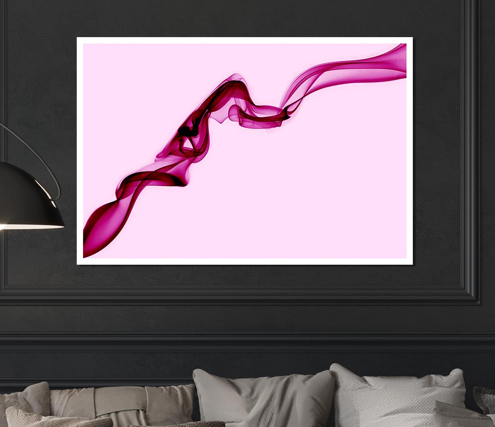 Baby Pink Silk Print Poster Wall Art