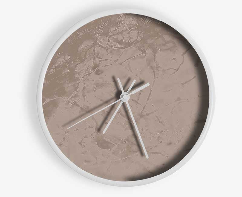 Beige Splash Clock - Wallart-Direct UK