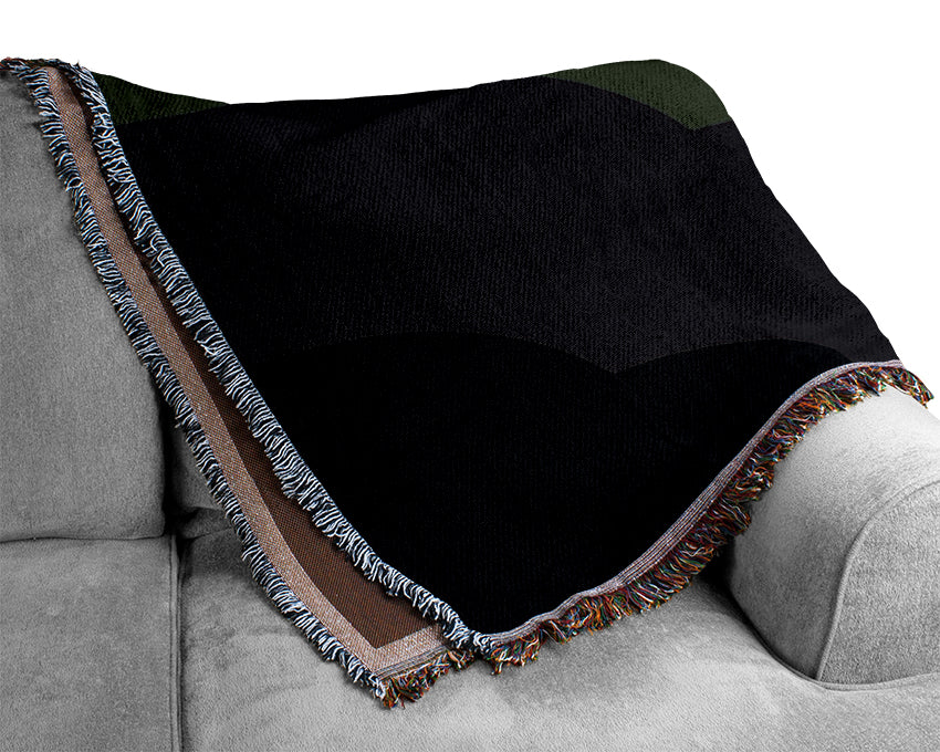 Black Cloud Woven Blanket