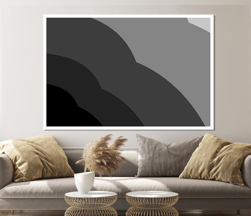 Black Cloud Print Poster Wall Art