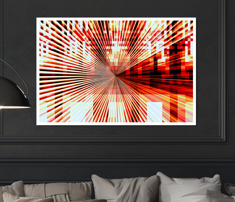 Blaze Of Light Print Poster Wall Art