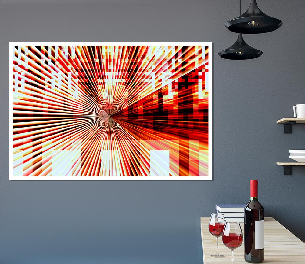 Blaze Of Light Print Poster Wall Art